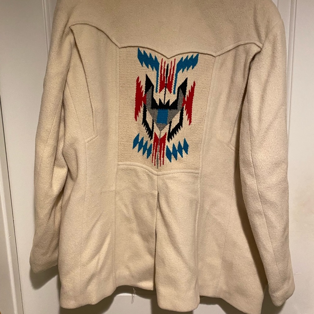 Vntg Golden Pioneer Wear Western Aztec Chimayo Jacket Blazer BUFFALO buttons - Picture 7 of 13